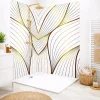 Lot de 2 panneaux de douche en aluminium (90x220 & 120x220 cm) + profilés blanc - Sotma - Blanc et doré