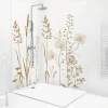 Lot de 2 panneaux de douche en PVC (90x220 & 120x220 cm) + profilés blanc - Vegetalist - Marron