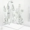 Lot de 2 panneaux de douche en aluminium (90x220 & 120x220 cm) + profilés blanc - Vegetalist - Vert