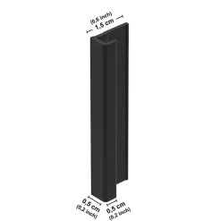 Lot de 2 panneaux de douche en aluminium (90x220 & 120x220 cm) + profilés noir - Wabi Sabi - Marron et nor