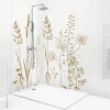 Lot de 2 panneaux de douche en aluminium (90x220 & 120x220 cm) + profilés blanc - Vegetalist - Marron