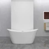 Lot de 2 panneaux muraux de douche Blanc en aluminium avec 1 profilés, L40xL80xH210 cm ,protection murale, antimoisissure