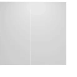 Lot de 2 panneaux muraux de douche blanc mural aluminium avec 1 profile - L.100 x L.120 x H.210 cm - durable et facile à nettoyer
