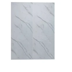 Lot de 2 panneaux muraux de douche effet Marbre en Aluminium avec 3 profilés,L100xL100xH210cm ,Protection murale,Antimoisissure