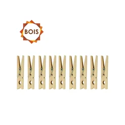 Lot de 24 pinces à linge Bois MSV