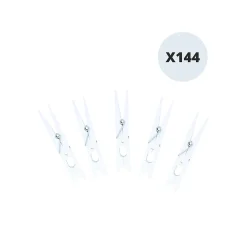 Lot de 144 pinces à linge plastique géantes MSV