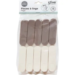 Lot de 10 pinces à linge - Multicolore- 5five