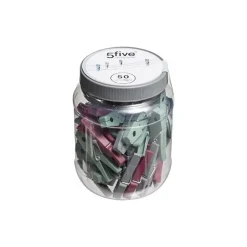 Lot de 50 pinces à linge en plastique - 5Five