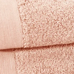 Lot de 2 serviettes de toilette 500 g/m² Poudre 50x90 cm STUDIO
