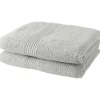 Lot de 2 serviettes de toilette TODAY 50x90 cm 100% Coton - Craie