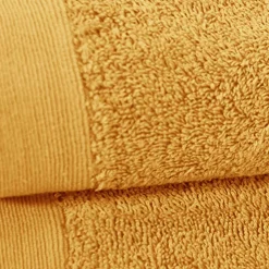 Lot de 2 serviettes de toilette 500 g/m² Caramel 50x90 cm STUDIO