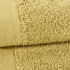Lot de 2 serviettes de toilette 500 g/m² Miel 50x90 cm STUDIO