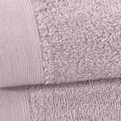 Lot de 2 serviettes de toilette 500 g/m² Lavandin 50x90 cm STUDIO