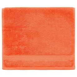 Lot de 3 serviettes invité 550 g/m² Corail 30x50 cm LUXURY