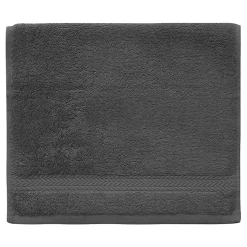 Lot de 3 serviettes invité 550 g/m² Anthracite 30x50 cm LUXURY