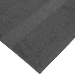 Lot de 3 serviettes invité 550 g/m² Anthracite 30x50 cm LUXURY