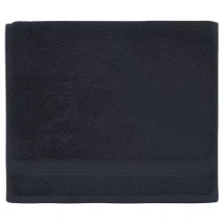 Lot de 3 serviettes invité 550 g/m² Bleu Nuit 30x50 cm LUXURY