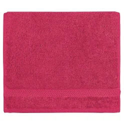 Lot de 3 serviettes invité 550 g/m² Rose Indien 30x50 cm LUXURY