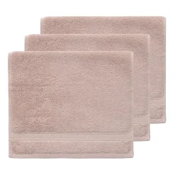 Lot de 3 serviettes invité 550 g/m² Nude 30x50 cm LUXURY