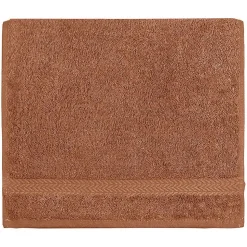 Lot de 3 serviettes invité 550 g/m² Brique 30x50 cm LUXURY
