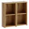 Lot de 2 étagères cube suspendues 60 x 57 cm NOVA chêne Coast Evoke
