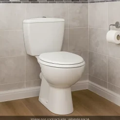 Lot de 2 WC à poser sortie horizontale JACOB DELAFON Eolia avec abattant