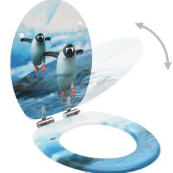 Lot de deux sièges abattants WC mdf Helloshop26