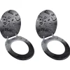 Lot de deux sièges abattants WC mdf Helloshop26