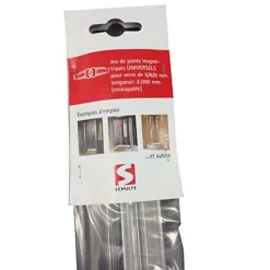 Lots de 2 joints d'étanchéité magnétiques pour portes et parois de douche, 210 cm, universels