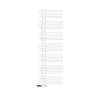 LuxeBath Radiateur de Salle de Bain Iron EM 500x1600 mm Blanc Raccord Central au Bas