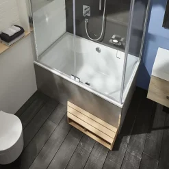 Marche pied pour baignoire JACOB DELAFON 160 cm bois