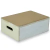 Marchepied en bois 10 cm - avec revêtement liège pour salle VR236Ade bain ou dans la maison - Anti dérapant/VR236A