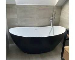 MAYA - Baignoire ilot - Noir - 80x150x68cm