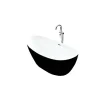 MAYA - Baignoire ilot - Noir - 80x170x68cm