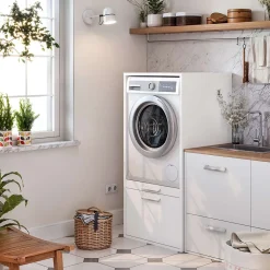 Meuble armoire pour machine à laver T-BATH 67,2x144cm blanc