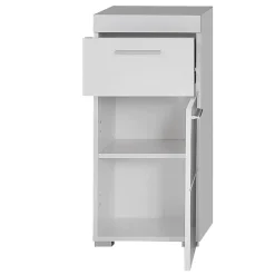 Meuble bas - Mélaminé - Blanc - 37 - 79 - 31 cm
