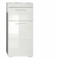 Meuble bas - Mélaminé - Blanc - 37 - 79 - 31 cm