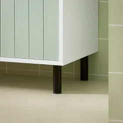 Meuble Bas de Salle de Bain Meuble de Rangement avec 2 Portes, BZR138-GR, SoBuy