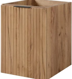 Meuble bas de salle de bain à suspendre avec une porte FLOW CHÊNE 40 cm