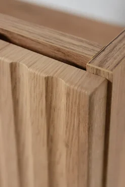 Meuble bas de salle de bain à suspendre avec une porte FLOW CHÊNE 40 cm