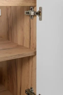 Meuble bas de salle de bain à suspendre avec une porte FLOW CHÊNE 40 cm