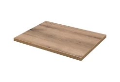 Meuble bas de salle de bain NOVA CACHEMIRE avec panier à linge et plan CHÊNE 40 cm