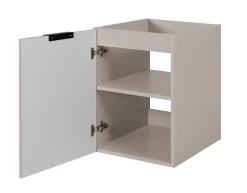 Meuble bas de salle de bain à suspendre avec une porte FLOW CACHEMIRE 40 cm