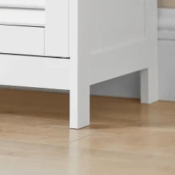 Meuble Bas de Salle de Bain Armoire Toilette Buffet Commode, FRG238-W, SoBuy