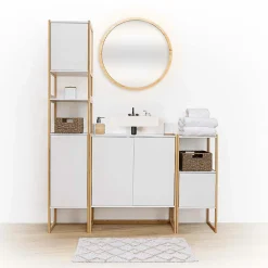 Meuble bas sous lavabo Naturéo blanc - Blanc- 5five
