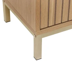Meuble bas Tasso 2 portes effet bois naturel - Beige- 5five