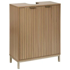 Meuble bas Tasso sous lavabo effet bois naturel - Beige- 5five
