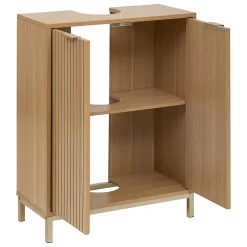 Meuble bas Tasso sous lavabo effet bois naturel - Beige- 5five