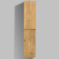 Meuble Colonne Armoire suspendue MDF Chêne 165x35x30cm, charnière à droite, Livrée assemblée - ALICE