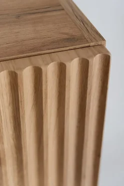 Meuble colonne de salle de bain suspendu VENA chêne 36 x 136 cm